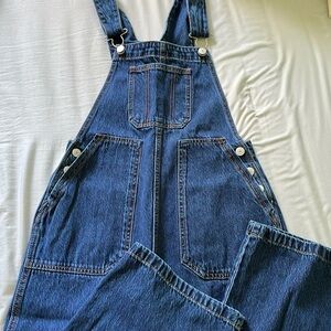 Straight Leg High Waisted Denim Overalls - Joe Fresh
